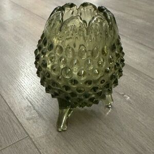 Vintage Green Glass Vase
